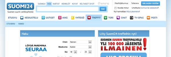 Suomi24.fi Treffit ilmainen deittisivusto